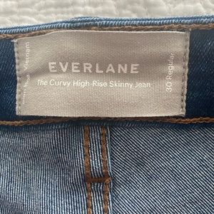 Everlane The curvy high rise skinny Jean